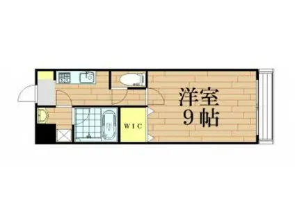 LST OKADAI サウス(1K/4階)の間取り写真