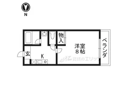 MS2002(1K/4階)の間取り写真