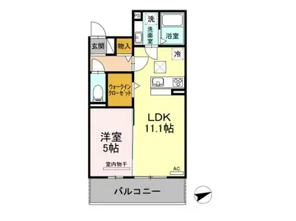 グランジット エヌ(1LDK/1階)の間取り写真