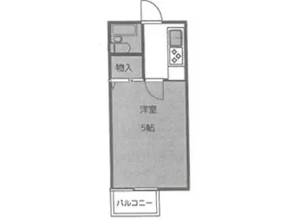 ナイスワン竜野駅前(1K/1階)の間取り写真