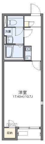 レオネクストCHRISTAR(1K/1階)の間取り写真
