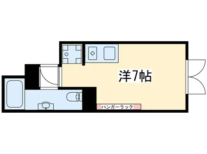 サンクアパートメント(ワンルーム/2階)の間取り写真