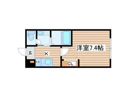 テラス・ソラ(1K/3階)の間取り写真