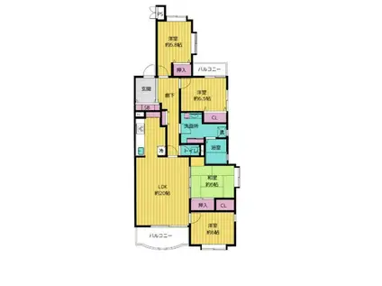 COURT HILL白楽東(4LDK/1階)の間取り写真