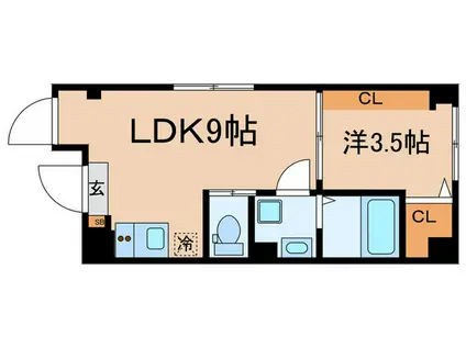 北区豊島1丁目計画(1LDK/2階)の間取り写真