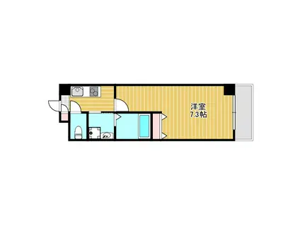 AILE池田(1K/3階)の間取り写真