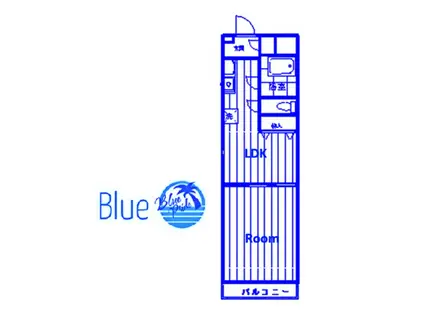 ハイウェル湘南台(1DK/1階)の間取り写真