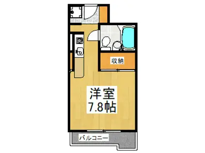 シティフォーラム新小平(ワンルーム/2階)の間取り写真