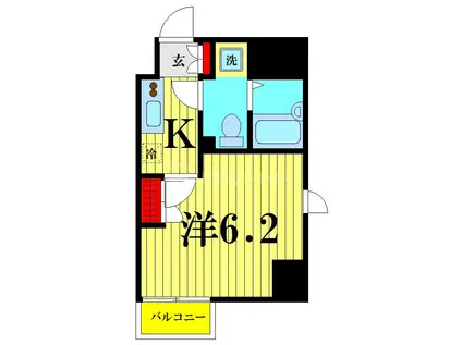 ARTESSIMO PASSO(1K/5階)の間取り写真