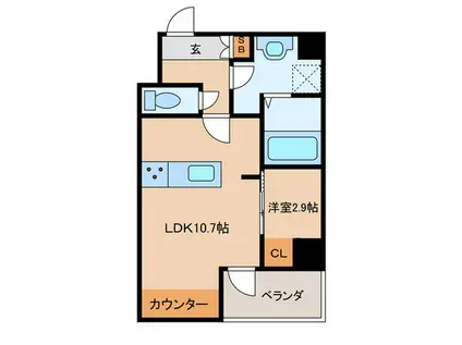 グレースソフィア・アネックスI(1LDK/5階)の間取り写真