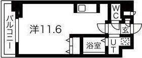 アスコット南仙台駅前(ワンルーム/4階)の間取り写真