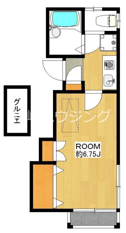 プレサンス名駅南ブリエ(2K/9階)の間取り写真