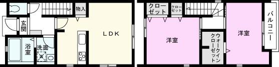 TANA(2LDK/1階)の間取り写真