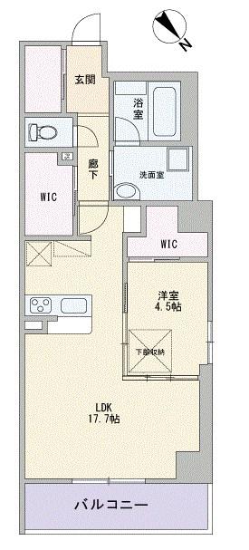 グランドソナ上尾II(1LDK/2階)の間取り写真