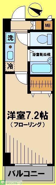 ガラ・ステージ国分寺(1K/7階)の間取り写真