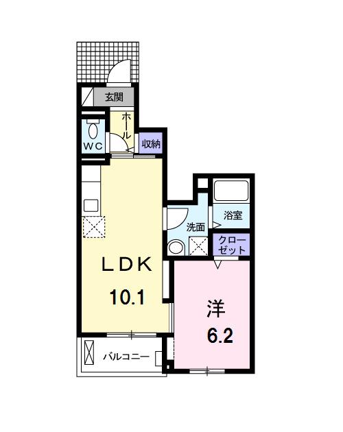 モデッサ15(1LDK/1階)の間取り写真