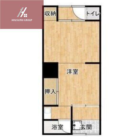 青葉荘(1K/1階)の間取り写真