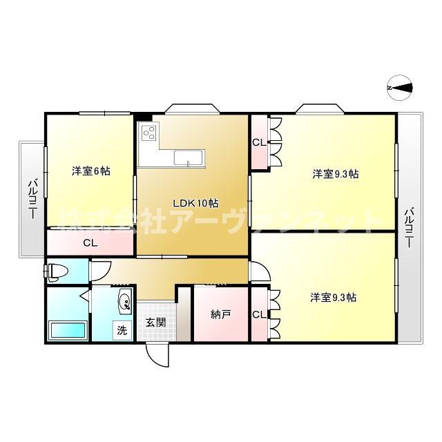 南千束3丁目マンション(3SLDK/1階)の間取り写真