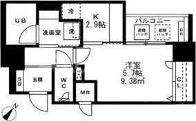 SUNRISE上池袋(1K/8階)の間取り写真