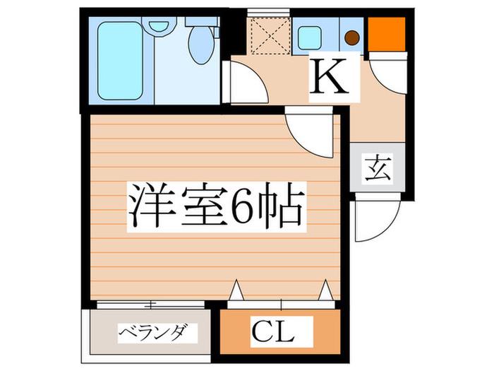 フローレンスえいと(1K/3階)の間取り写真