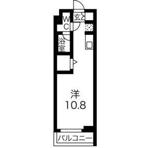 スパシエベルタ板橋本町(ワンルーム/4階)の間取り写真