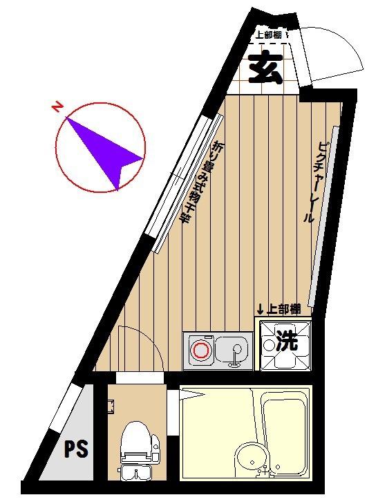フォルム池袋プレミアム(ワンルーム/2階)の間取り写真