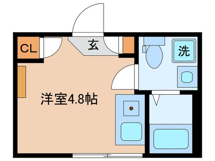 MAISON DE 神楽坂(ワンルーム/5階)の間取り写真