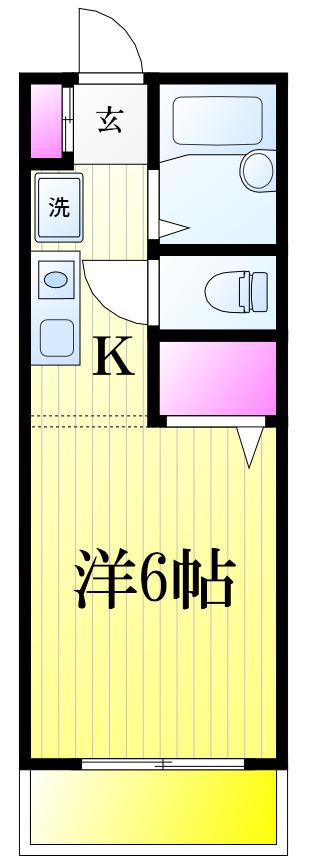 AD南柏(ワンルーム/1階)の間取り写真