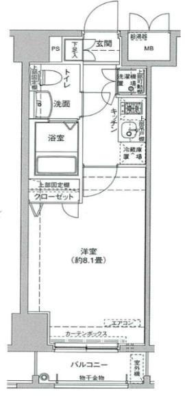 ドルチェ文京六義園(1K/11階)の間取り写真