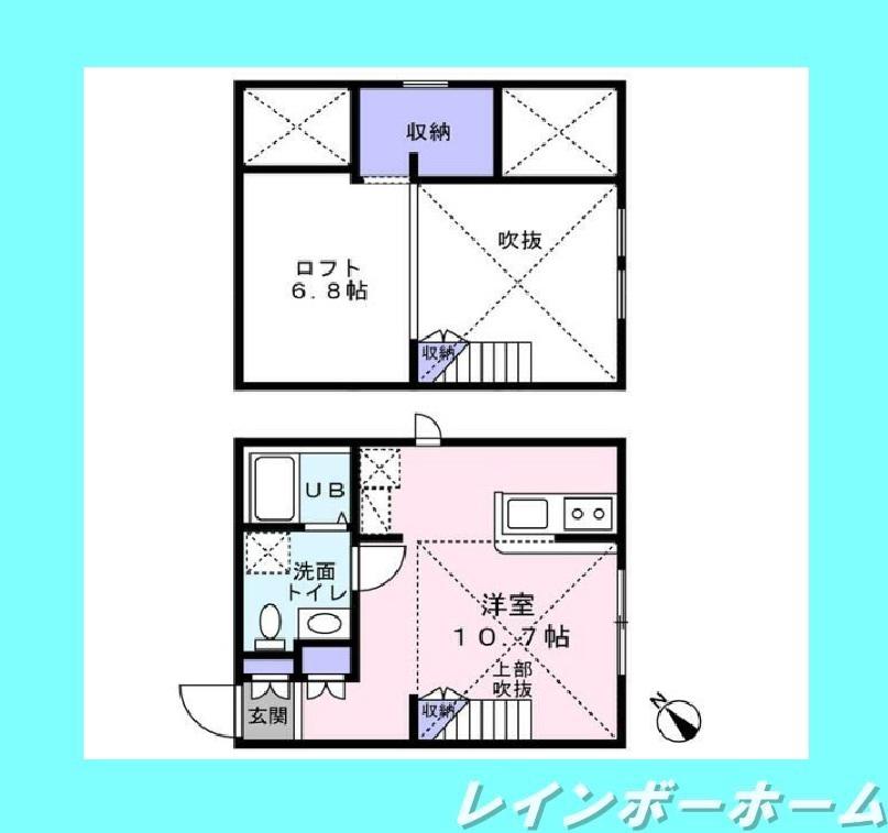 PRIMA KASHIWA(ワンルーム/1階)の間取り写真