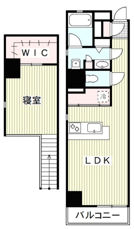 アーネスト川口(1LDK/7階)の間取り写真