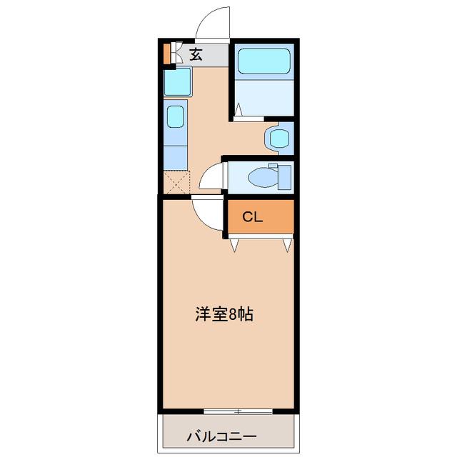 ソレイユパルク13番館(1K/3階)の間取り写真
