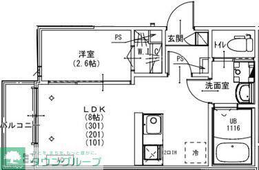 KEIAI RESIDENCE 日進(1LDK/1階)の間取り写真