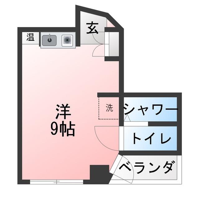 クレスト森本(ワンルーム/3階)の間取り写真
