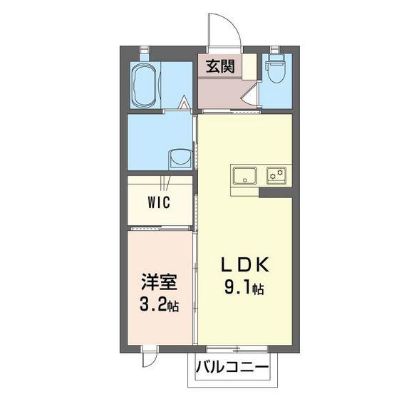 パストラルハイム(1LDK/2階)の間取り写真
