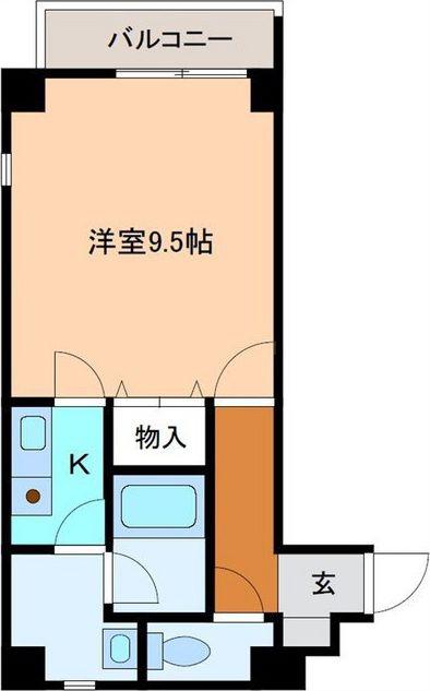 ラヴニール金沢駅西(1K/3階)の間取り写真