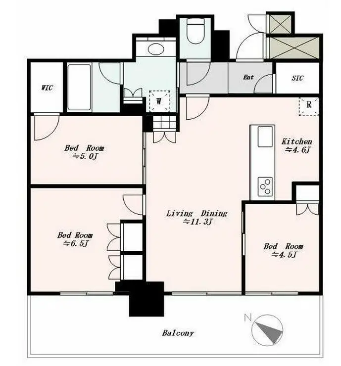 Brillia有明City Tower 31階階 間取り