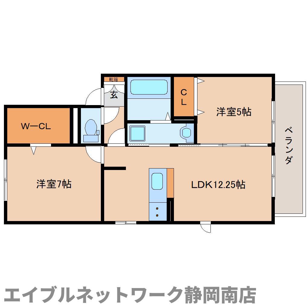 HEIDEL BEERE(2LDK/2階)の間取り写真