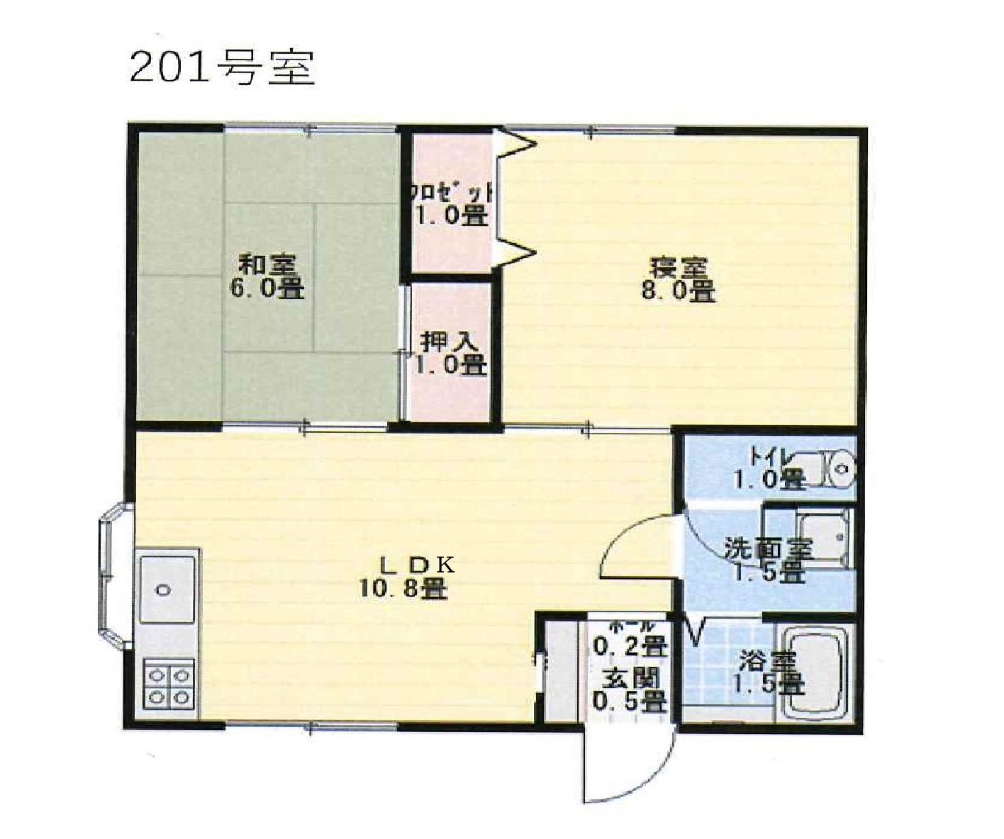 I-MAISON(2LDK/2階)の間取り写真