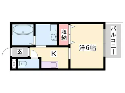サンシャイン大塚(1K/1階)の間取り写真