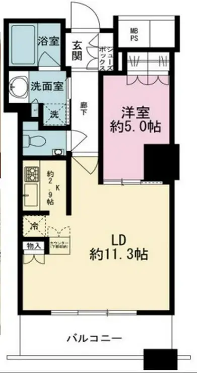 ザ・パークハウス西新宿タワー60 34階階 間取り