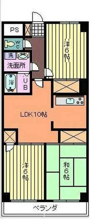 ロイヤルコートムラタ 2階階 間取り