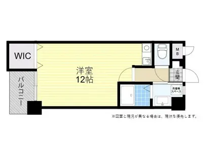 VINTAGE岩田町(ワンルーム/1階)の間取り写真