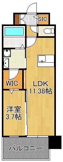 LEGEND高見(1LDK/2階)の間取り写真