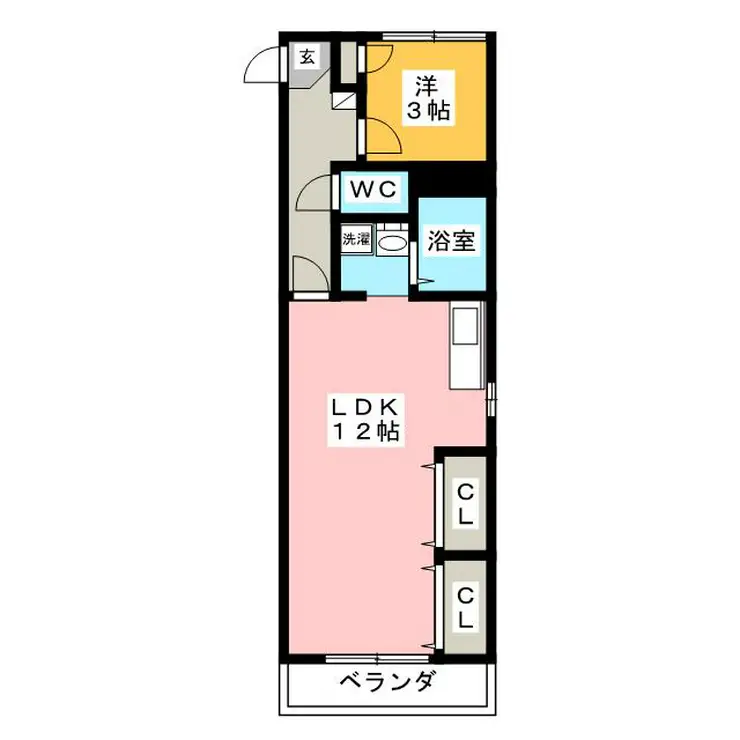 メイプル森戸2 2階階 間取り
