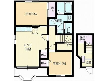 ブランドールMA(2LDK/2階)の間取り写真