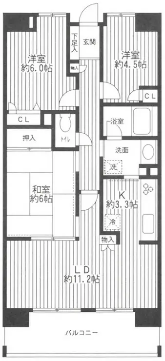 リーベスト東中山 9階階 間取り