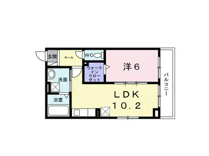 ヒカルサ和歌山本町(1LDK/1階)の間取り写真