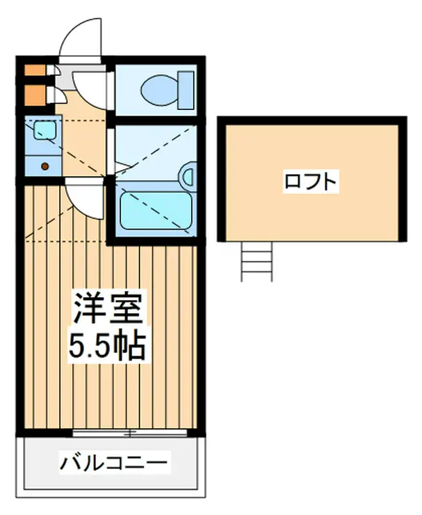 メゾン中河原 1階階 間取り