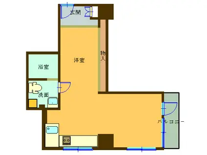 アリス・マナーガーデン浅草橋(1LDK/11階)の間取り写真